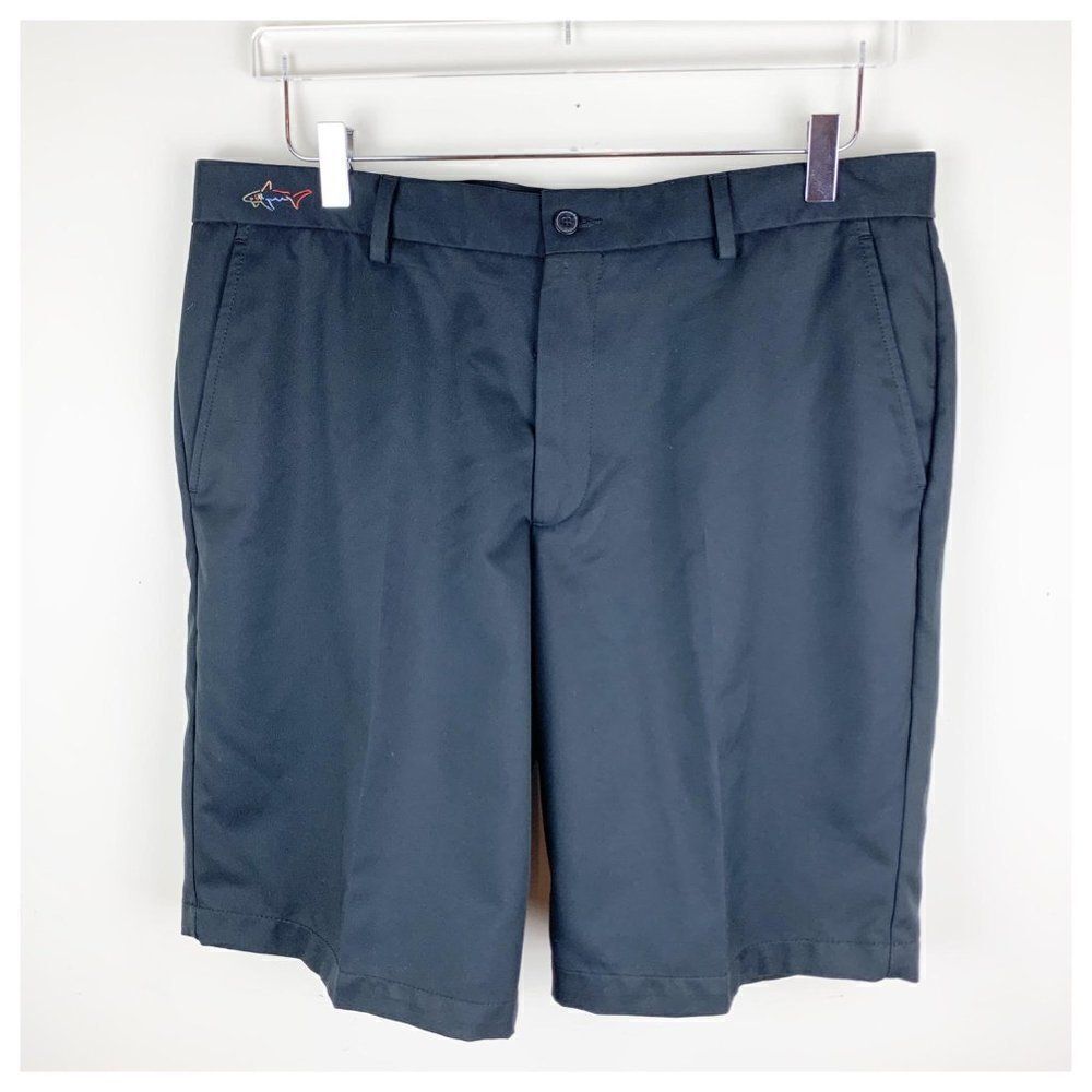 Greg Norman Black Lightweight Golf Shorts Sz 35‎